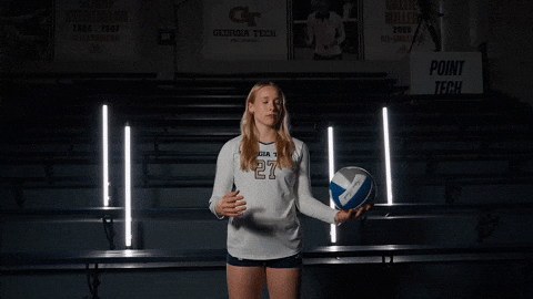 Georgia Tech Volleyball GIF by Georgia Tech Yellow Jackets