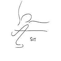 Figure Skating Sit Spin Sticker