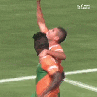 High Five Group Hug GIF by Indian Football