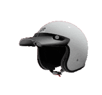 jpxhelmet smile wow white helmet Sticker