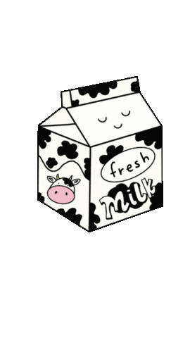 Milk Carton Food Sticker