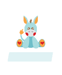 babydonkie love thank you hearts restocked Sticker