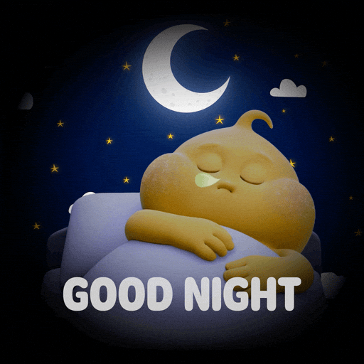 Sleepy Good Night GIF by Butter baby