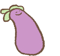 You Know What I Mean Eggplant Sticker by Piexin