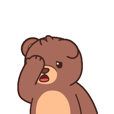 Teddy Bear Wow Sticker by BEARISH