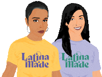 T-Shirt Friends Sticker by Latina Made Not Maid
