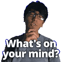 Wondering Whats On Your Mind Sticker