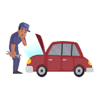 CreativeHatti mechanic creativehatti carmechanic gomechanic Sticker
