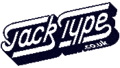 JackType lettering jack logo design hand lettering Sticker