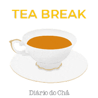diariodocha tea tea time cha cup of tea Sticker