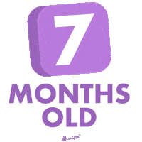 mimifloph baby milestone mimiflo months old Sticker