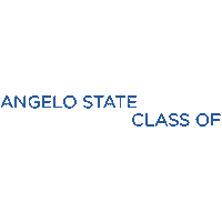 San Angelo Graduation Sticker by Angelo State University