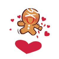 Gingerbread Man Love Sticker by DEVSISTERS