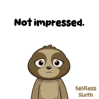 Not Funny Sloth GIF by VeeFriends