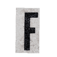 Typography F Sticker