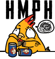 Disappointed Chicken Sticker