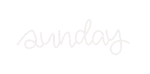 Happy Sunday Lettering Sticker