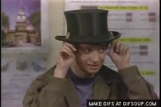 top hat GIF