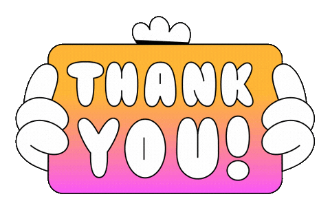 Thanks Thank You Sticker by TheLittleLabs