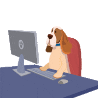 Working Basset Hound Sticker by Hush Puppies Colombia
