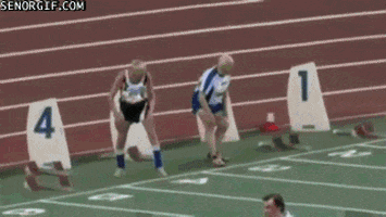 Old People Running GIF