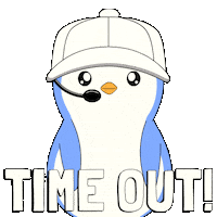 Time Out Football Sticker by Pudgy Penguins
