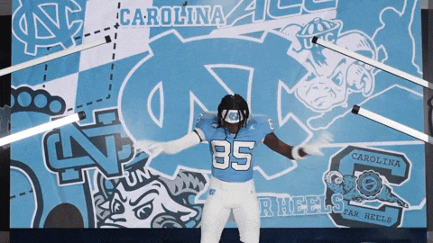 University Of North Carolina Football GIF by UNC Tar Heels