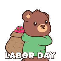 Working Teddy Bear Sticker by BEARISH