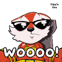 Fox Flexing Sticker by VeeFriends