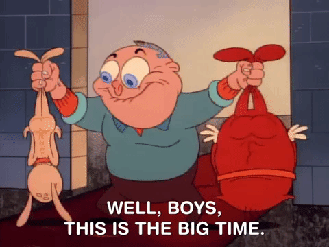 nicksplat ren and timpy GIF