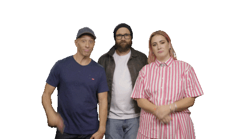 Pointing Down Vaughan Smith Sticker by ZM