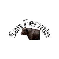 San Fermin Fiestas Sticker by la librería de la estafeta