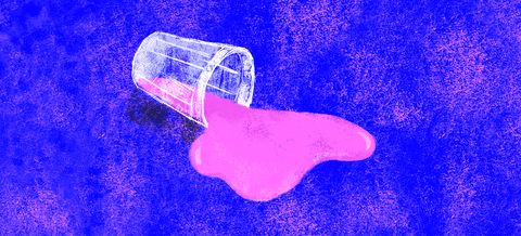 PECKDISH giphyupload food illustration pink GIF