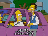 glaring homer simpson GIF