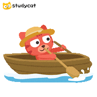 Row Row Row Your Boat Cat Sticker by Studycat language learning for kids