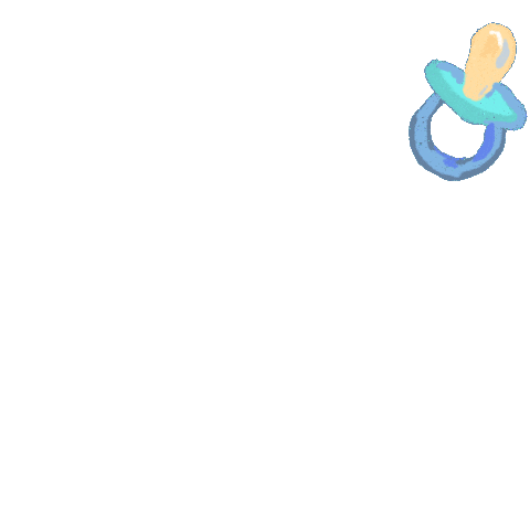 Pacifier Binky Sticker by Grace Farris