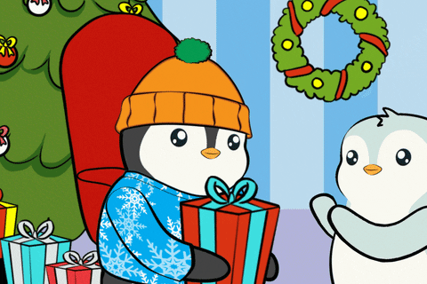 Happy Merry Christmas GIF by Pudgy Penguins