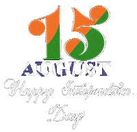 Happy 15Th August Sticker