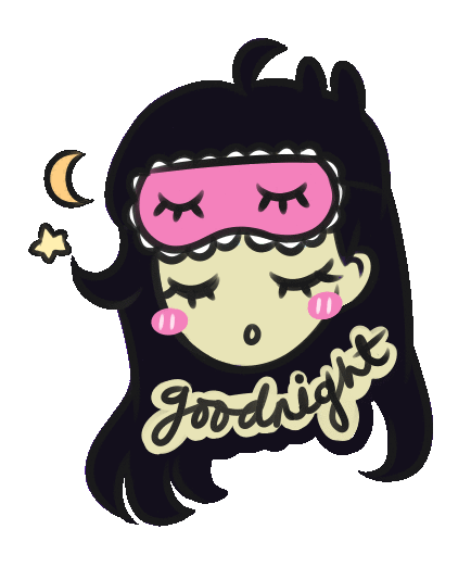 tired night Sticker