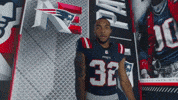 Flexing Running Back GIF by New England Patriots