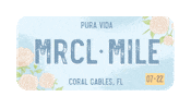 Miracle Mile License Sticker by Pura Vida Miami