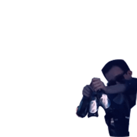 Bluedazemusic music party beer lets go Sticker