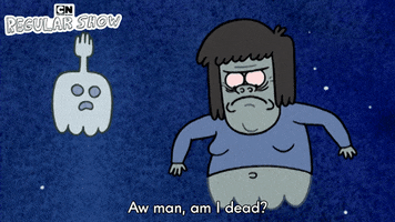 Am I Dead Regular Show GIF by Cartoon Network