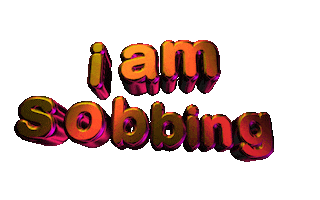 sad text Sticker