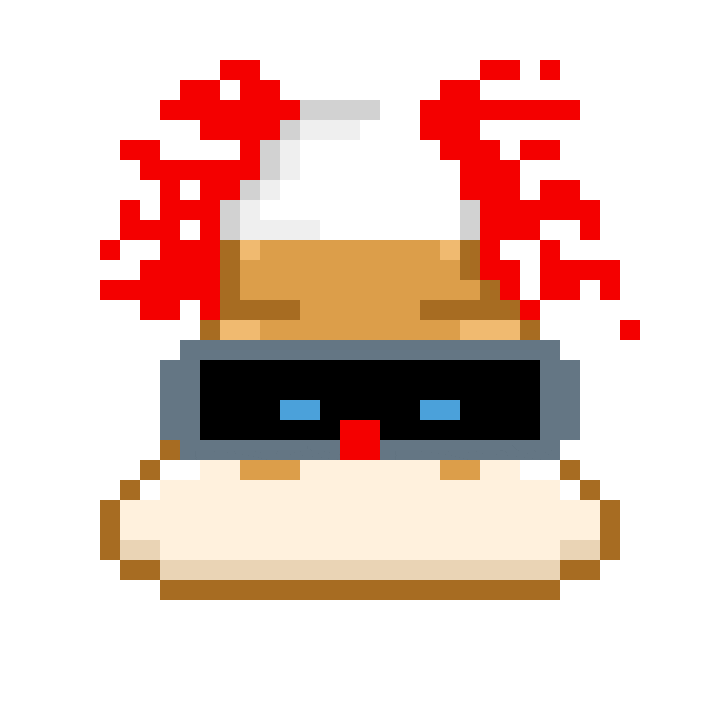 Pixel Shitting Sticker by Poopies.io