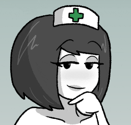 DrLoops smile girl thinking eyebrows GIF