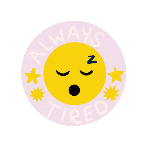 Tired Sleep Sticker