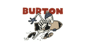 skeleton riding Sticker by Burton Snowboards