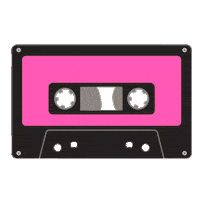 ms_coco_morales music tape cassette Sticker