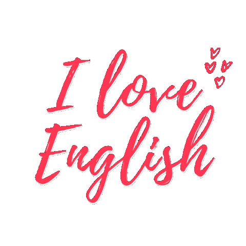 I Love English Sticker by English with Kitti